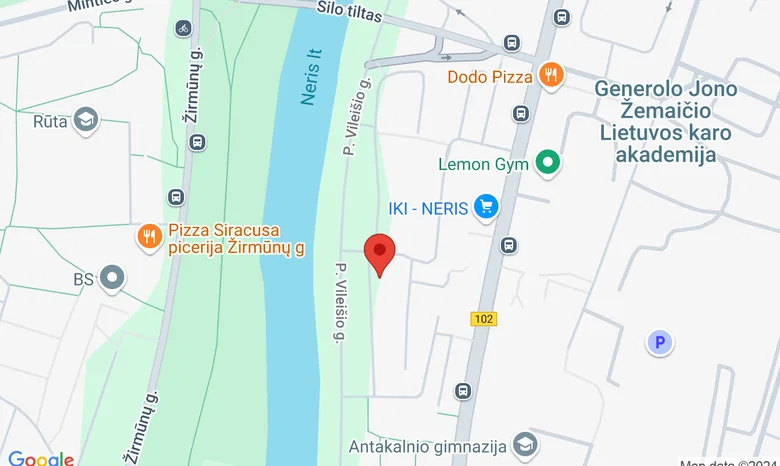P. Vileišio g. 18A - RAMŪS MOLIAI keramikos studija žemėlapis
