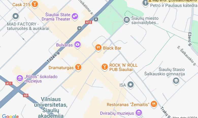 P. Višinskio aikštė žemėlapis
