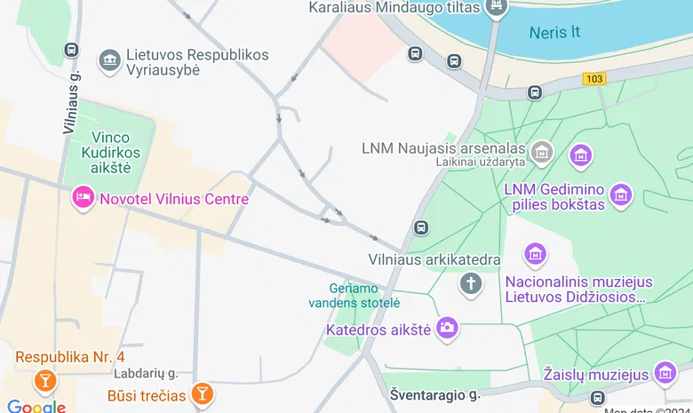 Viešbutis "Dvaras" žemėlapis