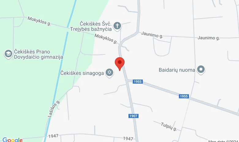 Prano Dovydaičio gimnazijos kiemas žemėlapis
