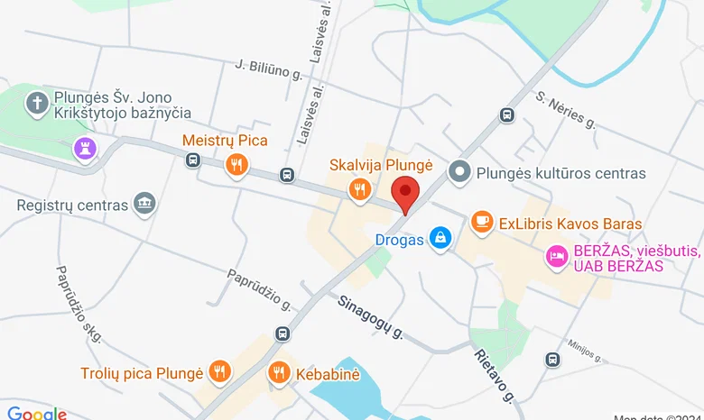 Skalvija International Inn, Plungė žemėlapis