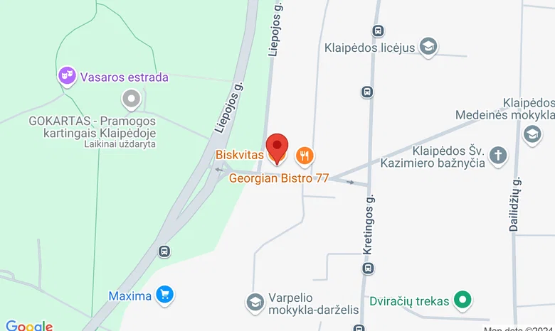 Restoranas "Biskvitas" žemėlapis