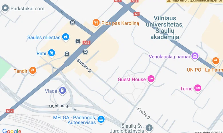 Sąmoningumo namai "Valandėlė sau" žemėlapis