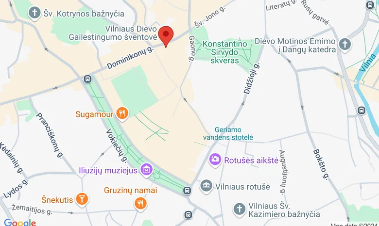 Vyninė Taurės ir dešros, Dominikonų 11 žemėlapis
