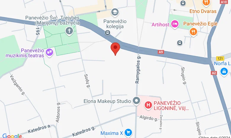 Panevėžio Muzikos Mokykla žemėlapis
