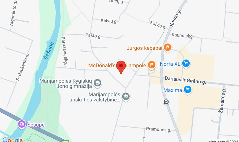 Spindulio kino teatras žemėlapis