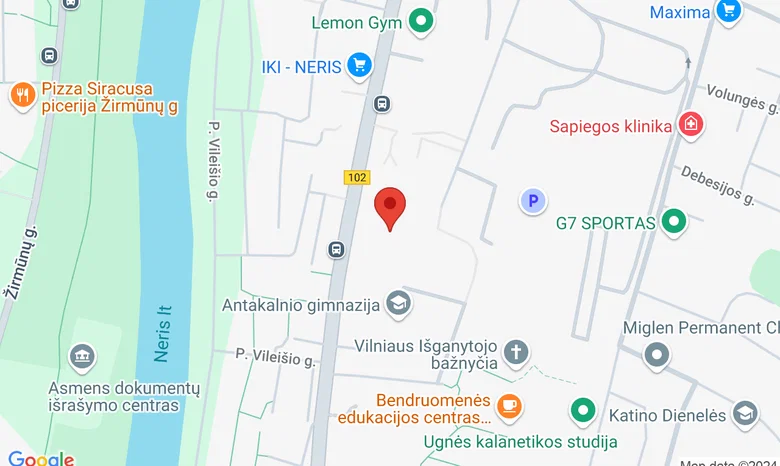 Vilniaus Antakalnio progimnazija žemėlapis