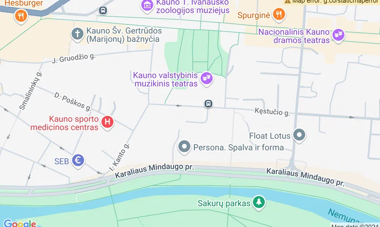 Studija „Hairsera" žemėlapis