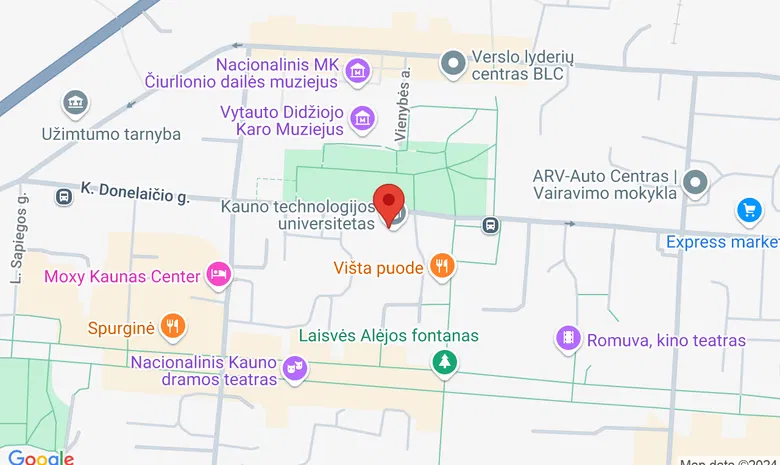 KTU Centriniai rūmai žemėlapis