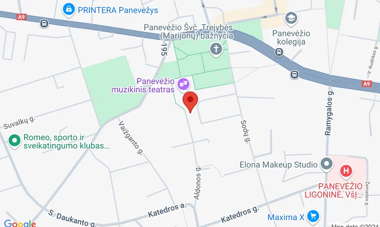 M. Rimkevičaitės paslaugų ir verslo mokykla, Aldonos g. 3 žemėlapis