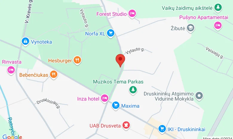 Druskininkų M. K. Čiurlionio meno mokykla žemėlapis