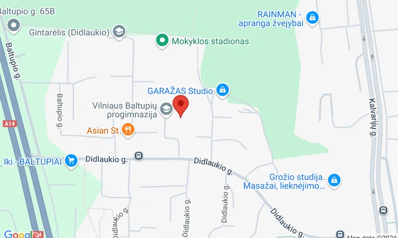 “Budoros” sporto salė Baltupių progimnazijoje (Didlaukio g. 23, Vilnius). žemėlapis