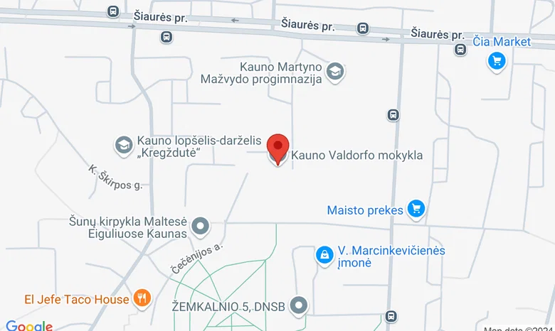 Šiaurės pr. 57, Kauno Valdorfo mokykla, Kaunas  žemėlapis