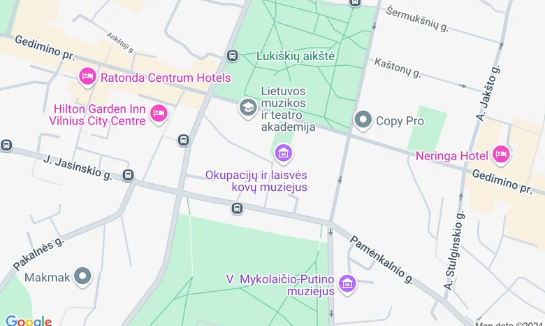 Geto aukų aikštė (netoli Mėsinių g. 9) žemėlapis