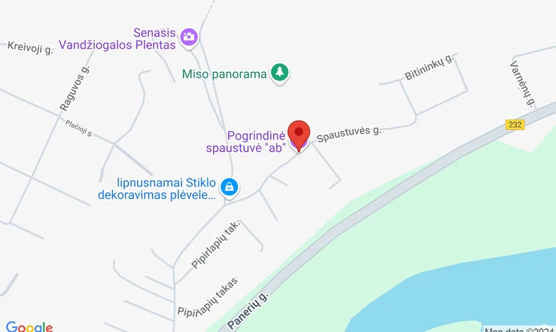 Pogrindžio spaustuvė "ab" žemėlapis
