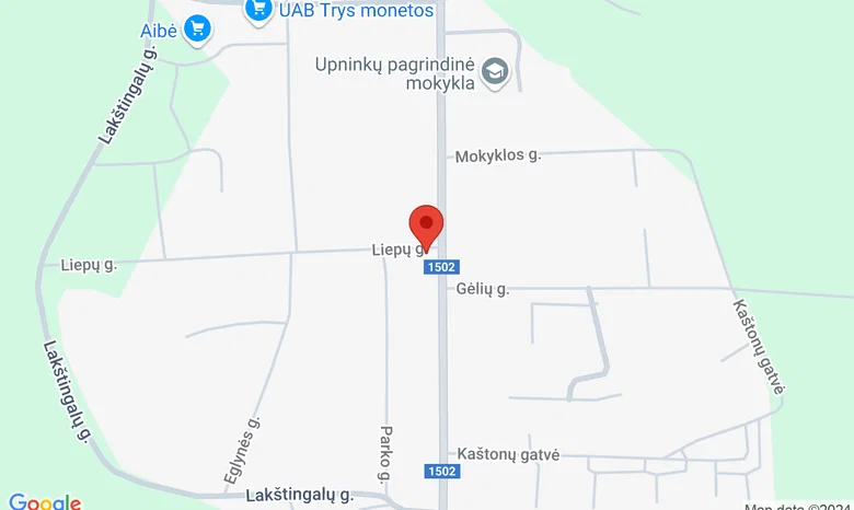 Upninkai, Jonavos rajonas žemėlapis
