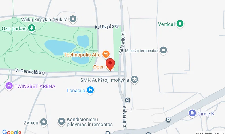 Open restoranas žemėlapis