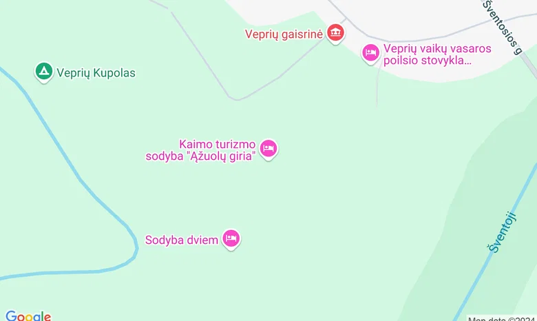 Vepriai,  žemėlapis