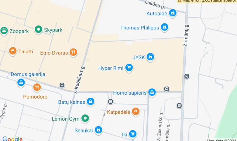  RIMI hypermarket žemėlapis