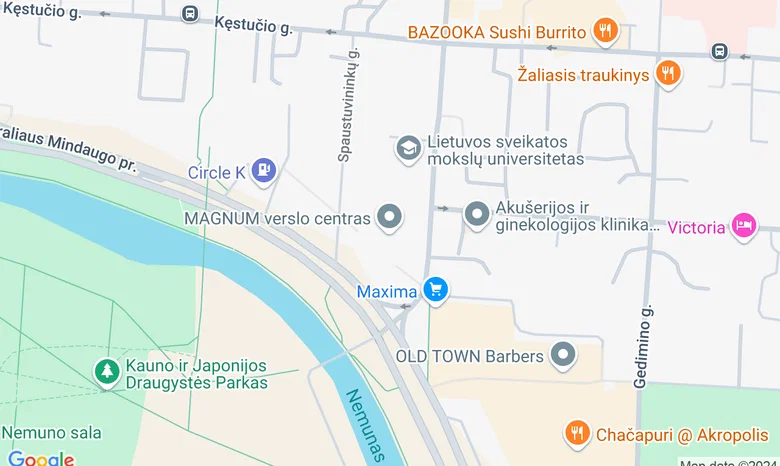 Gulbės galerija žemėlapis
