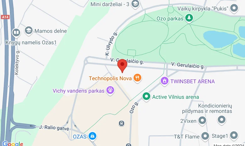 V.Gerulaičio g. 10, Vilnius žemėlapis