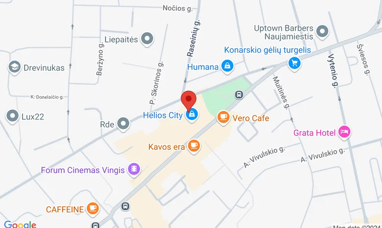 Organum koncertų salė Vilniuje žemėlapis