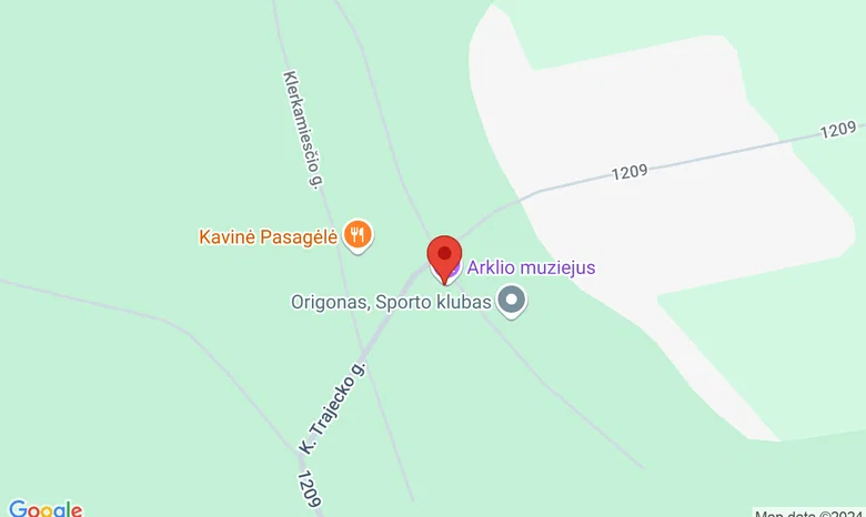 Arklio muziejus žemėlapis