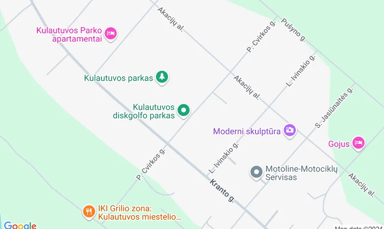 Kulautuvos mažųjų laivų prieplauka (P. Cvirkos g. prie „IKI“ grilio zonos) žemėlapis