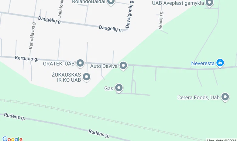 Neveronių laisvalaikio salė žemėlapis