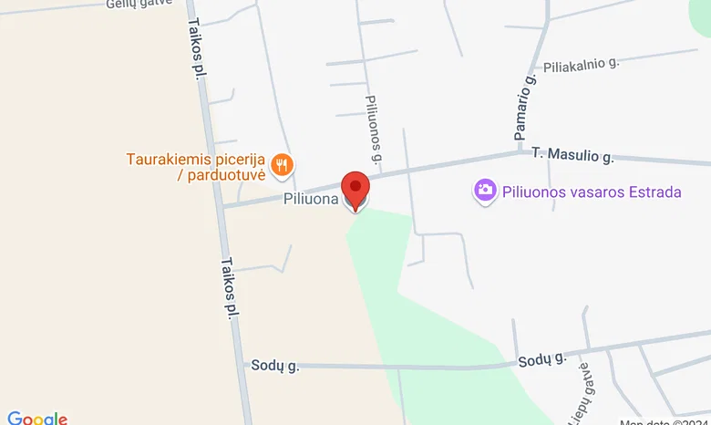 Piliuonos gimnazija žemėlapis