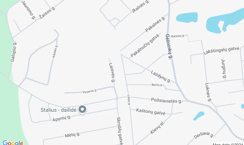 buvusi KMAIK valgykla žemėlapis