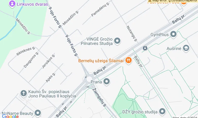 Šokių studija "Flash Dance" žemėlapis