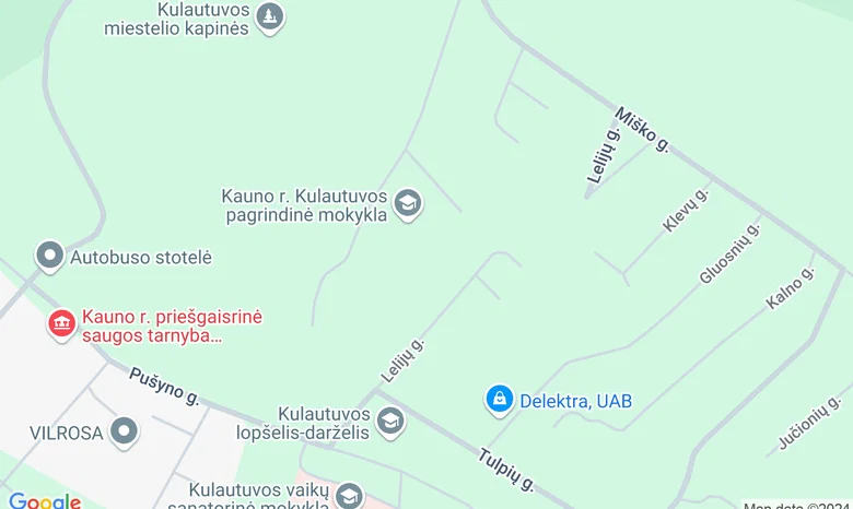 Kulautuvos pagrindinės m-klos sporto salė žemėlapis