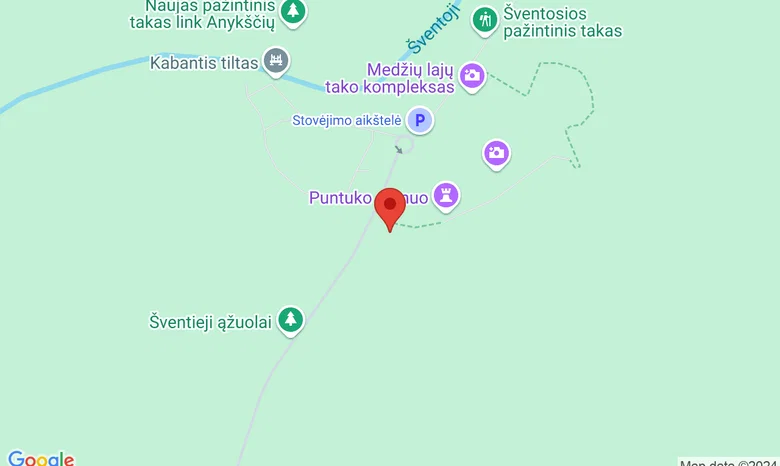 Puntuko akmuo žemėlapis