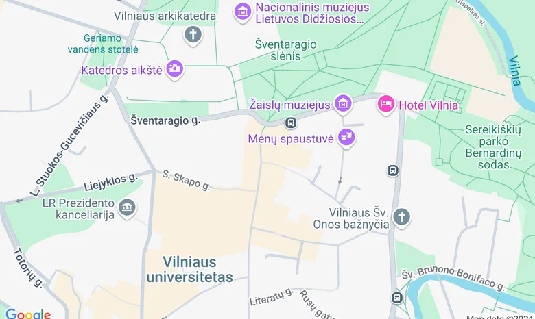 Lietuvos nacionalinis dailės muziejus žemėlapis