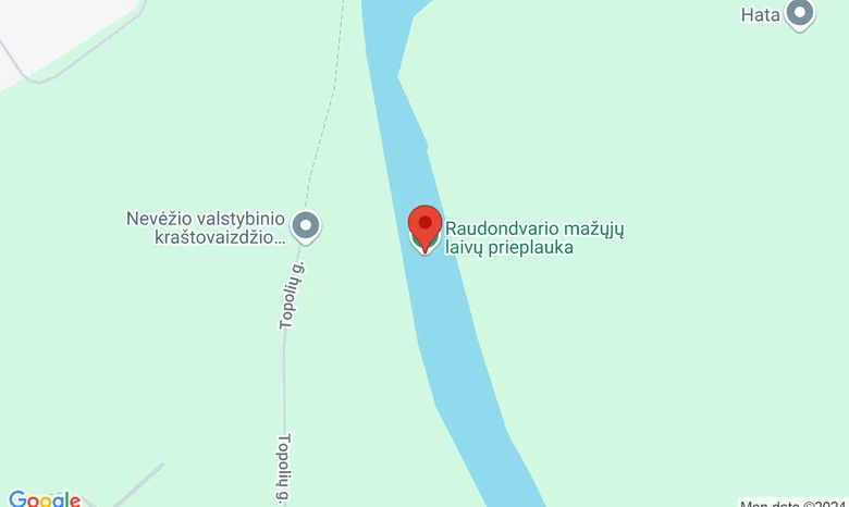 Raudondvario mažųjų laivų prieplauka žemėlapis