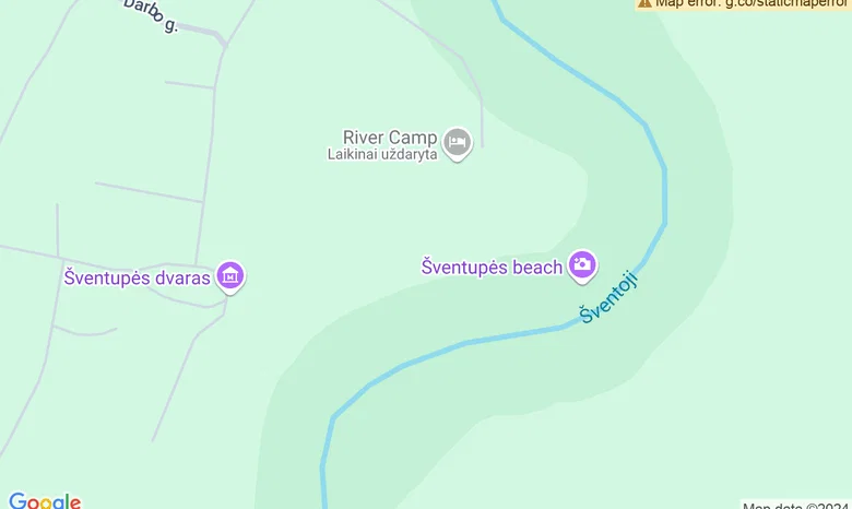 Stovyklavietė "River Camp" žemėlapis