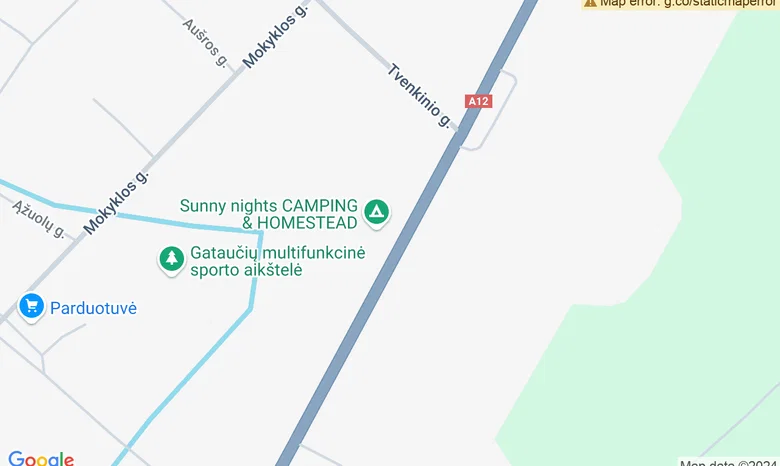 Kempingas Saulėtosios naktys žemėlapis