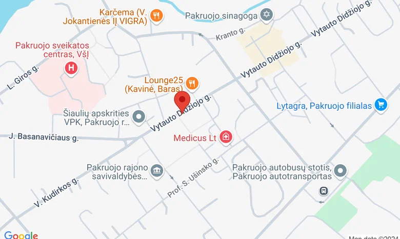 Pakruojo kultūros centras žemėlapis
