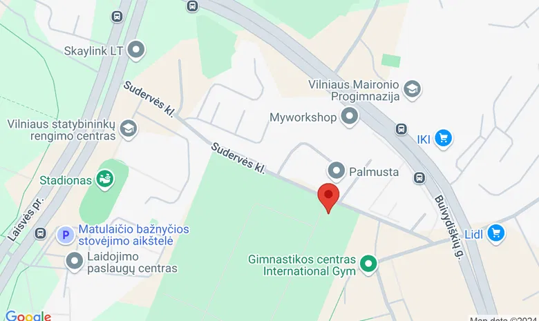 Sudervės žydų kapinės žemėlapis