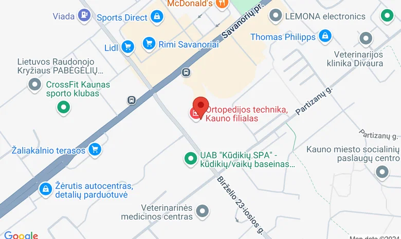 Gijos Klinikos, Savanorių pr. 284 žemėlapis