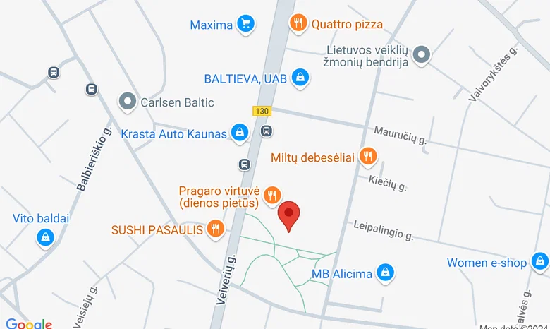 Aleksoto tinklinio aikštelė (Veiverių g. 153, Kaunas) žemėlapis