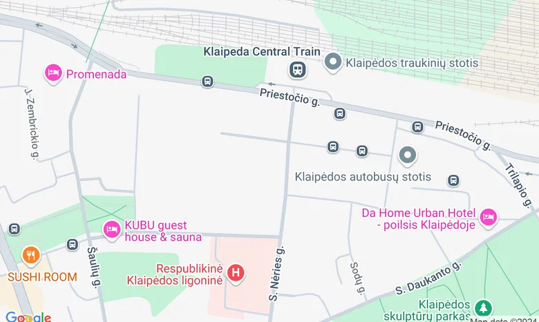 KU SHMF Mažoji sporto salė žemėlapis