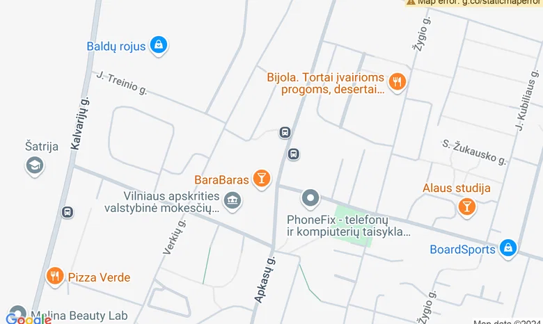 Taurokalnas žemėlapis