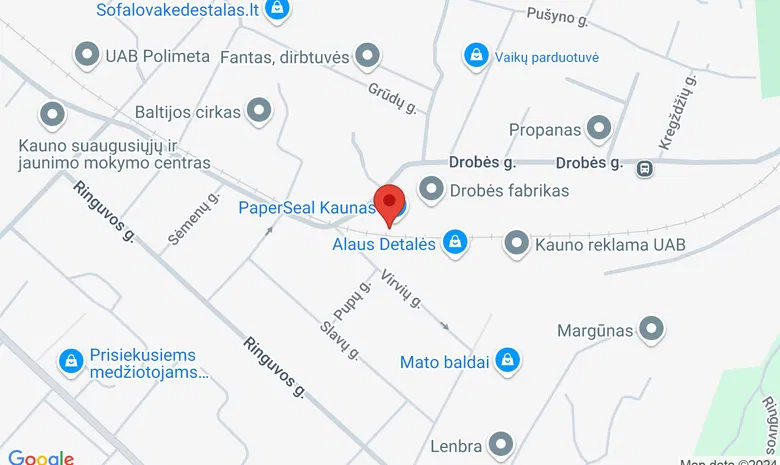 LDS Kauno skyrius / galerija DROBĖ žemėlapis