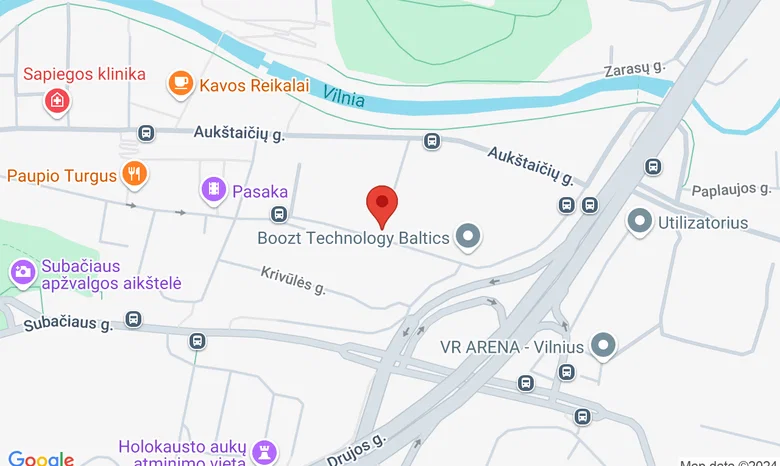 DARBOTEKOJE Paupio g. 50, Vilnius,  Vidurupio įėjimas.  žemėlapis
