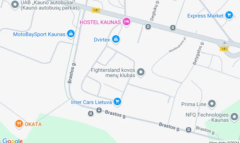 „Impro Kaunas“ teatro salė žemėlapis