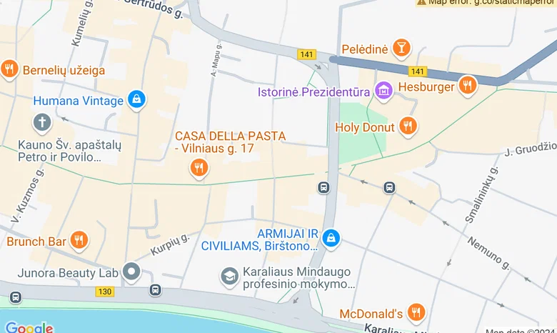 Šeimos centro kiemelis žemėlapis
