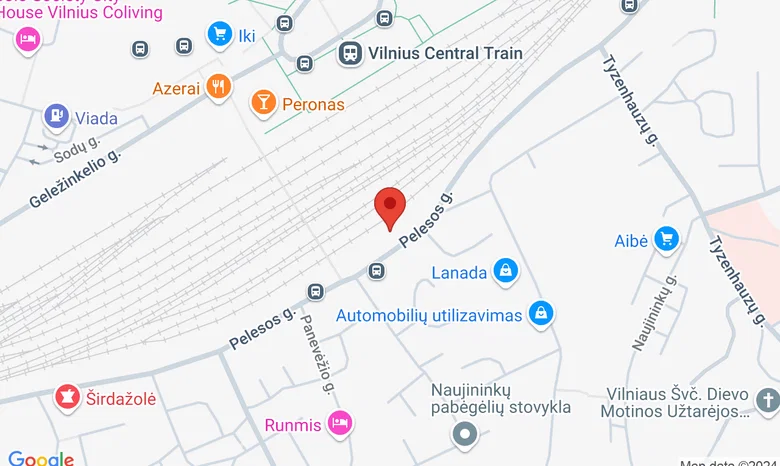 Pelesos g. 10, Vilnius žemėlapis