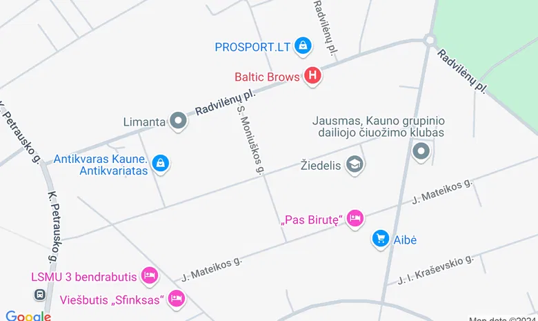 Žaliakalnio pilaitė žemėlapis